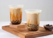 Image of two boba milk tea drinks